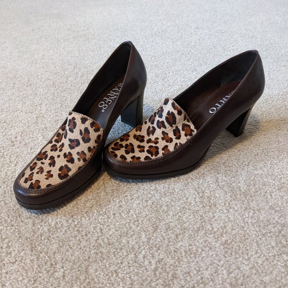 Franco Sarto leopard print pumps, size 6.5 - Picture 2 of 2